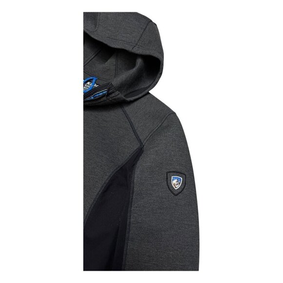 KUHL Designer Outdoor Hiking Shacket Hoodie Grey Jacket Womens Large - Picture 3 of 7